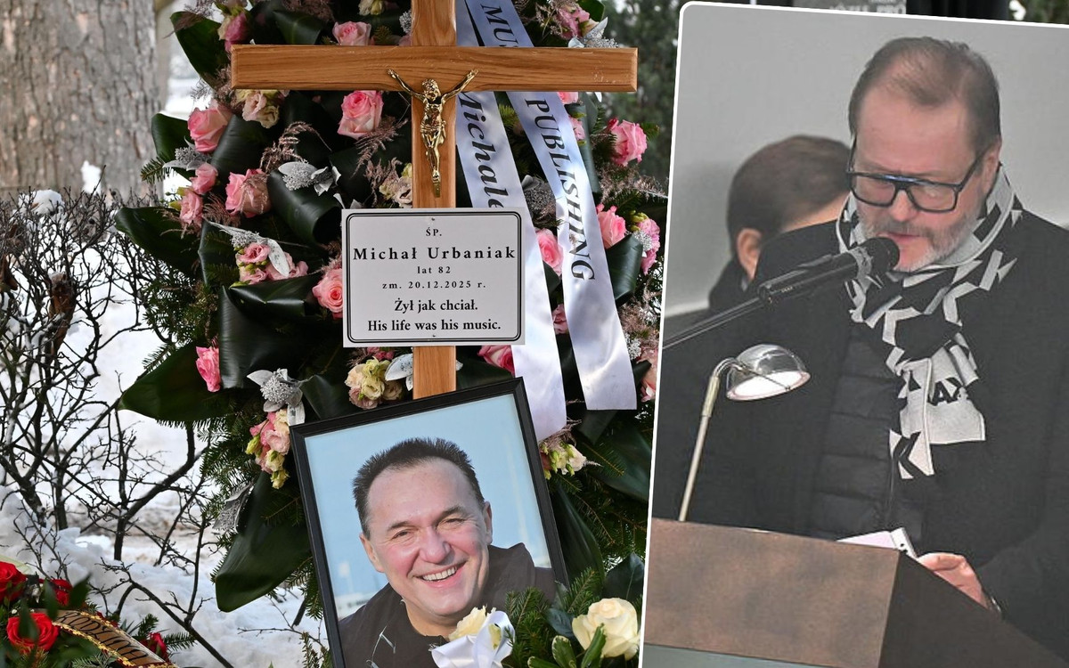 Pogrzeb Michała Urbaniaka. Dawno niewidziany Artur Żmijewski poruszył żałobników