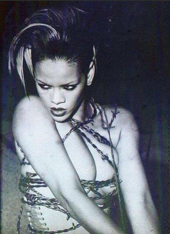 Rihanna topless