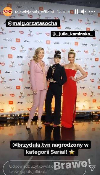 Telekamery 2021: Elegancka Kasia Zielińska, Julia Kamińska w czerwieni (ZDJĘCIA)