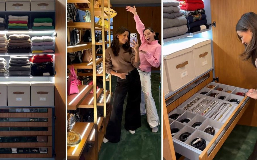 Garderoba w nowym domu Julii Wieniawy. Jest jak w luksusowym butiku