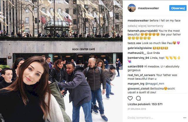 Córka Paula Walkera pokazała się na Instagramie i… JEST PIĘKNA