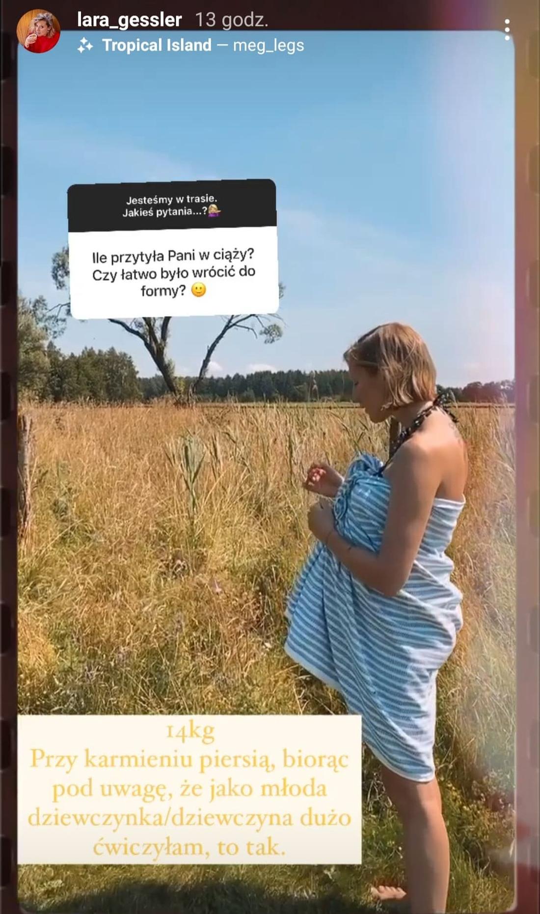 Lara Gessler zdradziła, ile przytyła w ciąży
