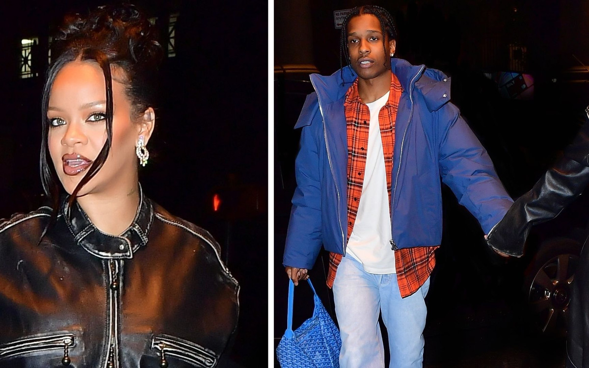 Ciężarna Rihanna po gali MET wybrała się na randkę z A$AP Rocky. Oczywiście brzuszek odsłonięty