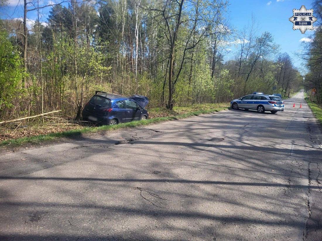 Wypadek Łukasza Litewki, fot. śląska.policja.gov.pl