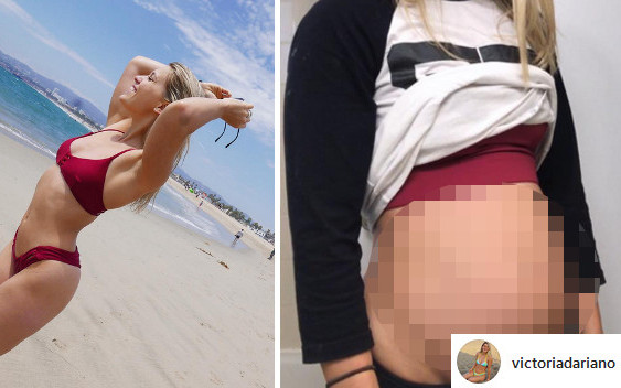 To nie ciąża ani dodatkowe kilogramy! Co się stało z brzuchem tej trenerki fitness?