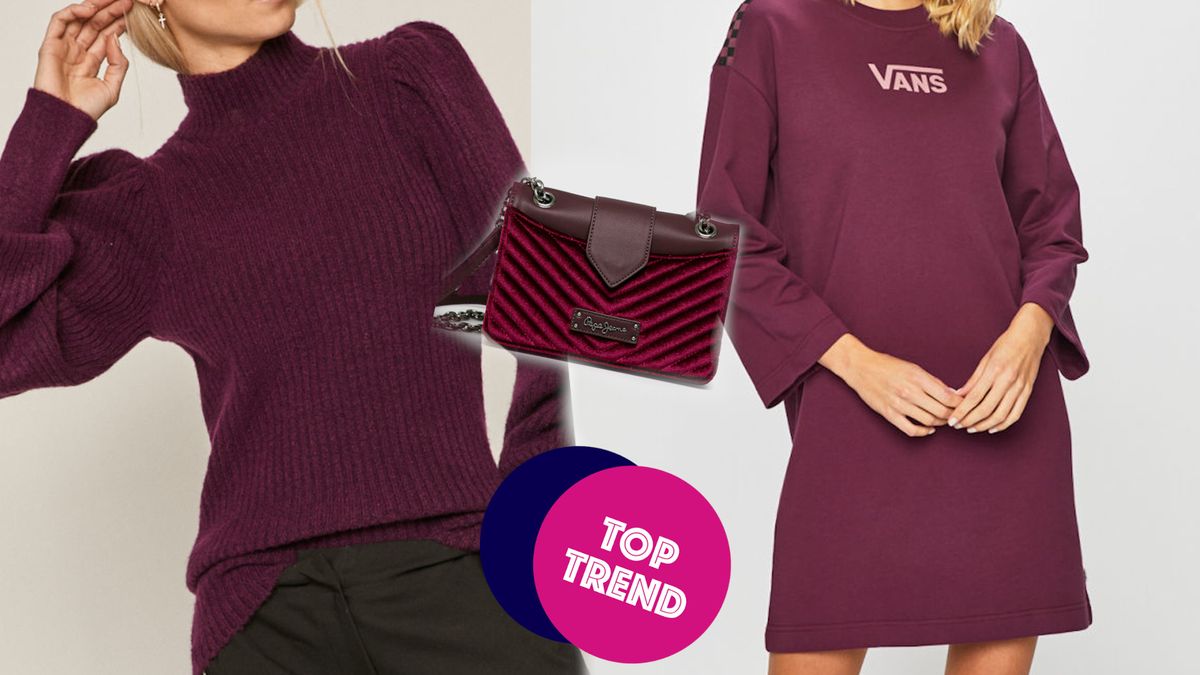 Trendy modowe 2021 - kolor fioletowy/fot. answear.com