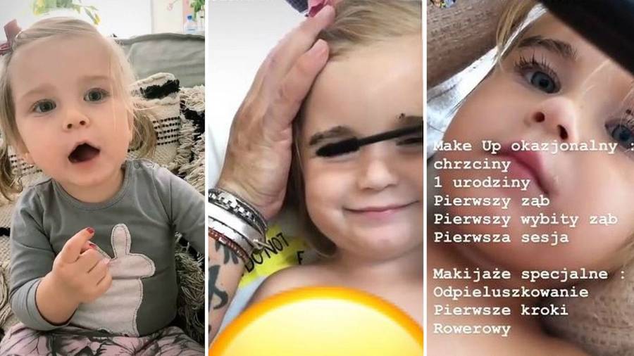 Córka Natalii Siwiec w makijażu