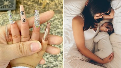 TA maDka przedłużyła swojej córce paznokcie. Są prawie tak długie, jak palce kilkuletniej dziewczynki