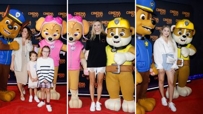 Gwiazdy z swoimi dziećmi na premierze filmu “Psi patrol”. Marcela Leszczak, Wendzikowska, Maff…