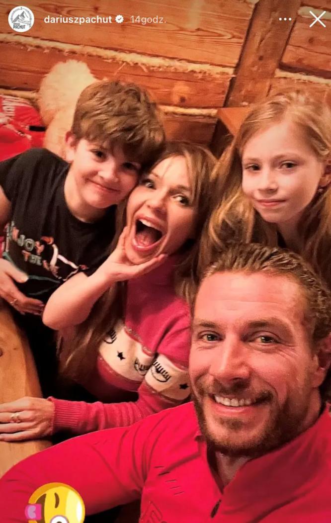 Darek Pachut z dziećmi i z Dodą