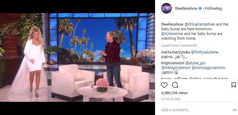 Khloe u Ellen mówi o PŁCI dziecka