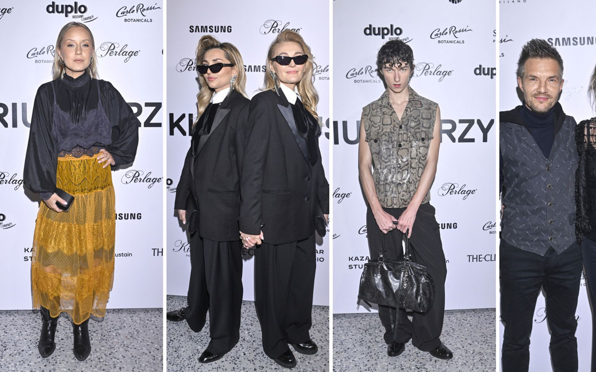 Pokaz Mariusza Przybylskiego. Maria Dębska w cekinach, Sandra Hajduk w nietypowej sukience, Adam Sztaba z żoną…