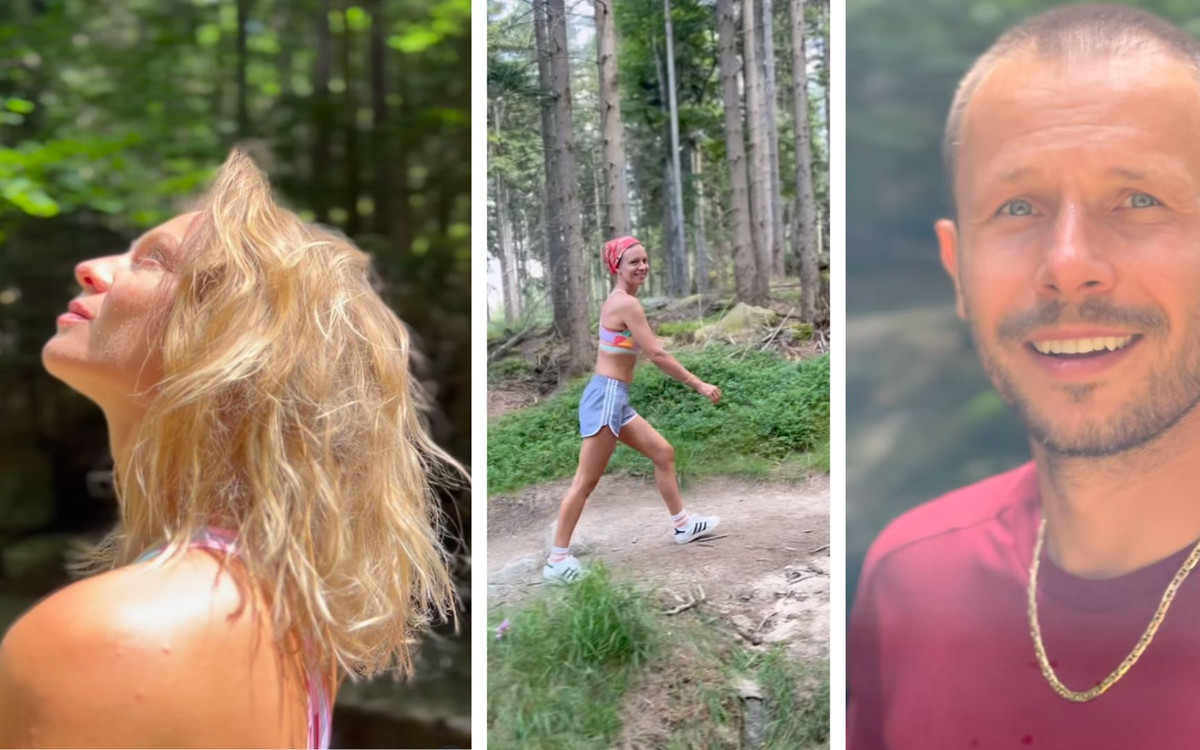 Mateusz Banasiuk i Magda Boczarska z synkiem w górach. Pokazali urocze nagranie