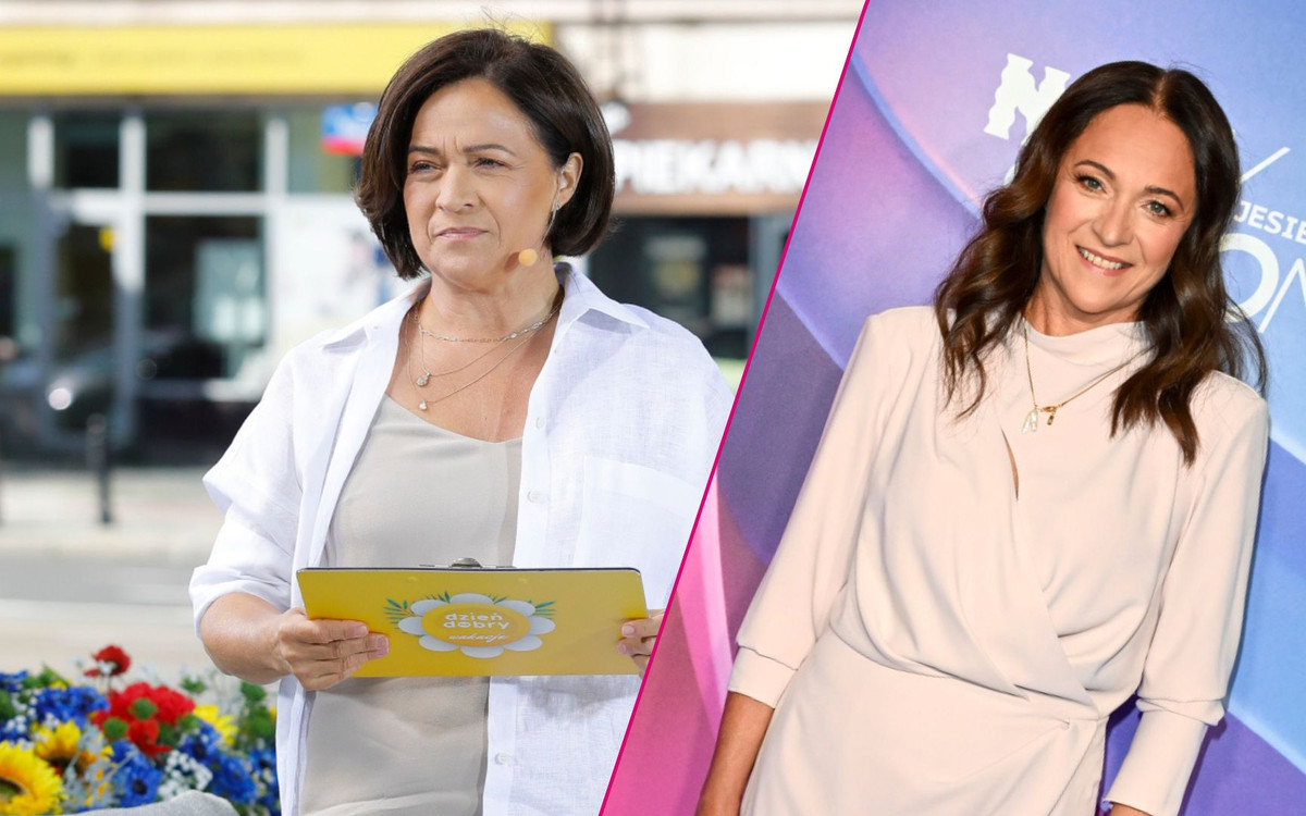 Szczupluteńka Ewa Drzyzga na ramówce TVN-u. Wyglądała jak niteczka! (FOTO)