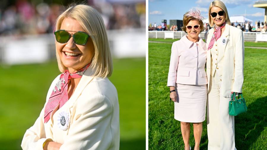 Otwarcie Sezonu Wyścigowego 2023. Małgorzata Kożuchowska postawiła na klasykę, Anna Popek pochwaliła się córką