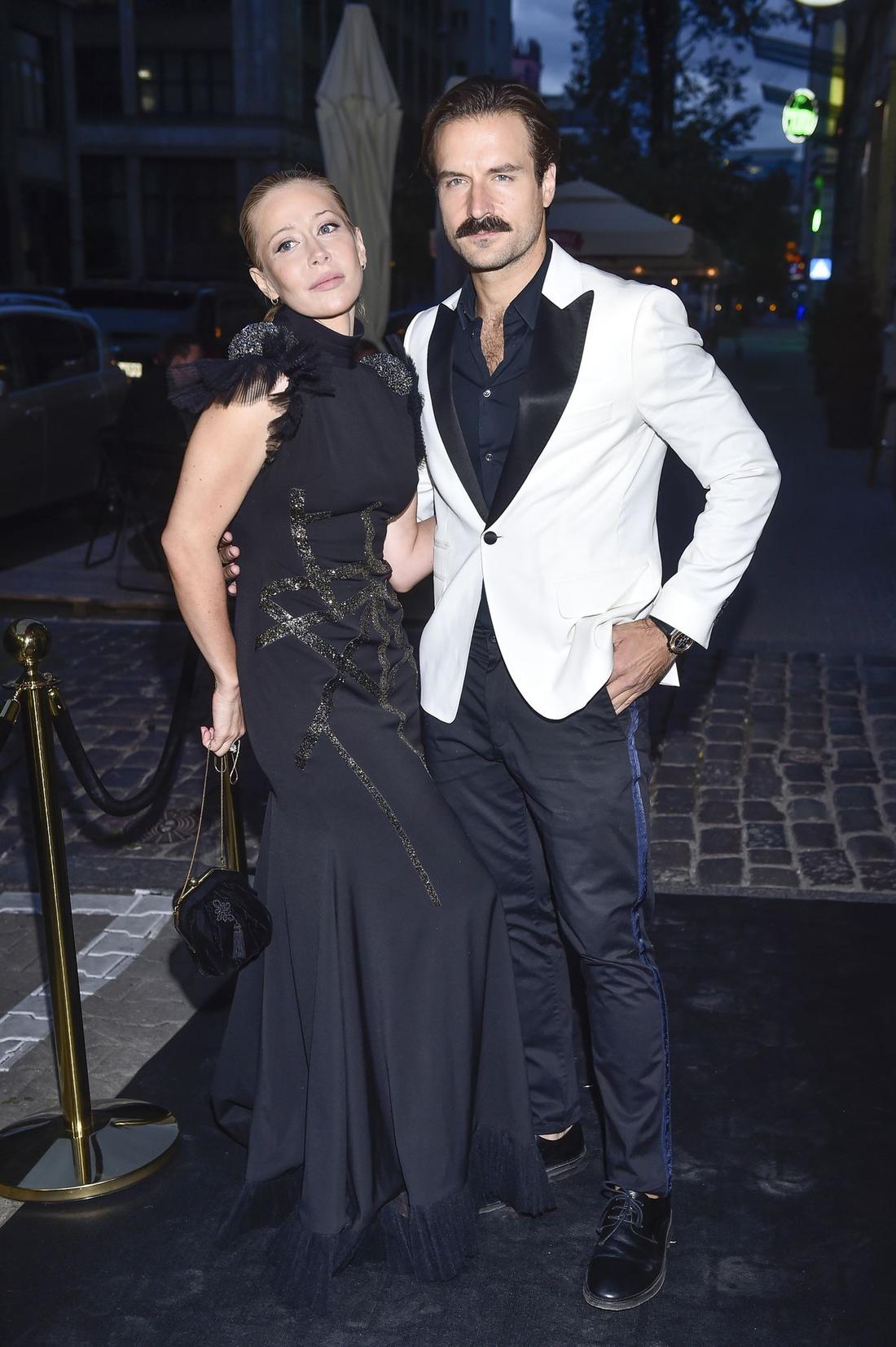 Kasia Warnke i Piotr Stramowski na imprezie