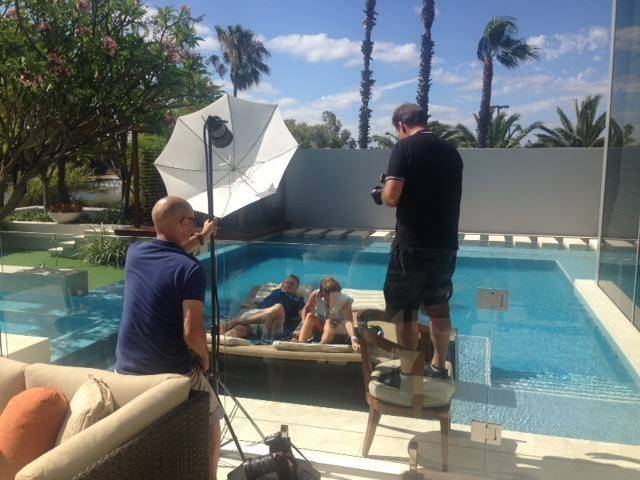 Agnieszka Radwańska i Grzegorz Panfil – relaks na basenie