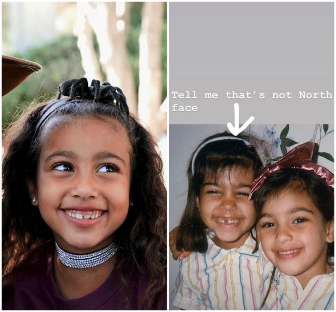 Córka Kim, North wygląda jak Kourtney Kardashian. 