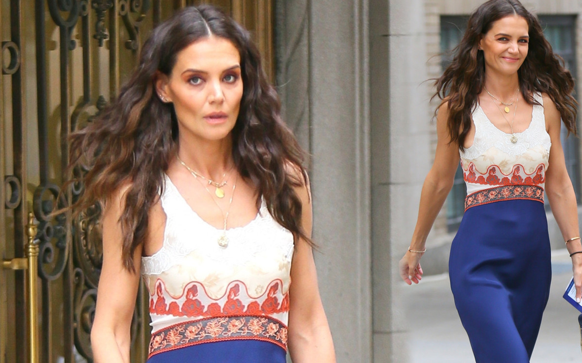 Katie Holmes w seksownej stylizacji, jednak to jej WYCHUDZONA sylwetka przyciągała największą uwagę