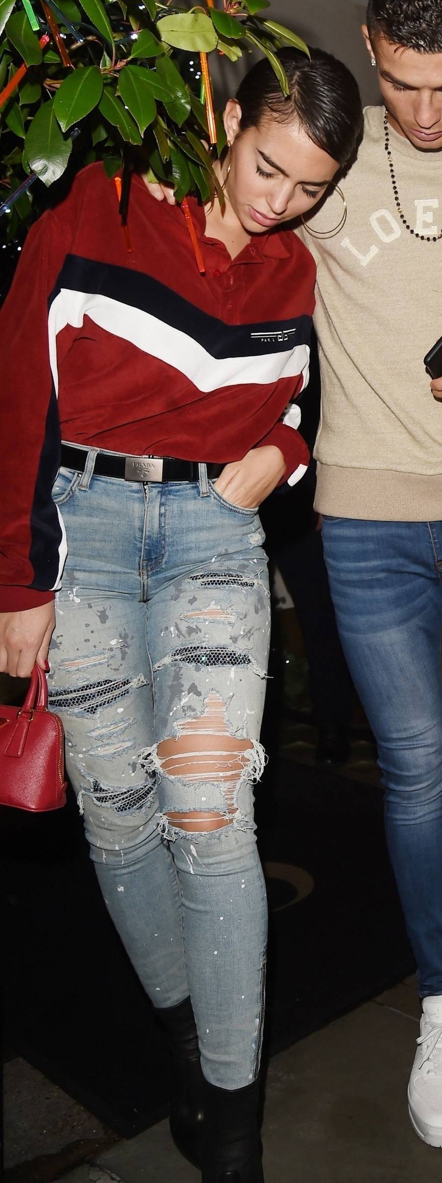 Georgina Rodriguez ze swym chłopakiem Christiano Ronaldo w Londynie