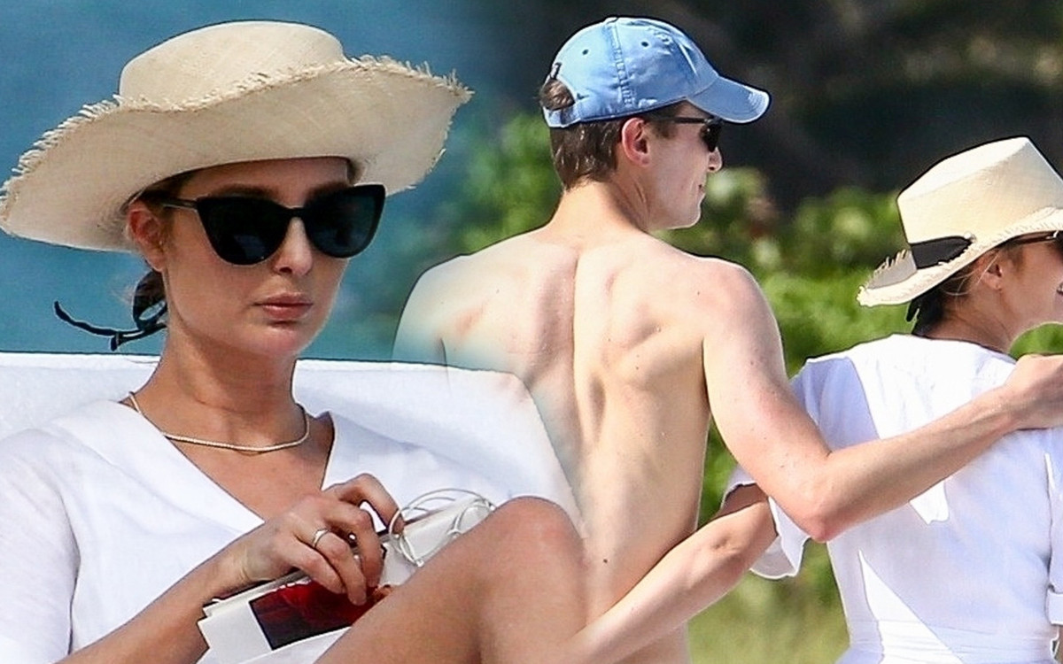 Zakochani Ivanka Trump i Jared Kushner na plaży. On bez koszulki, ona odsłania zgrabne nogi (ZDJĘCIA)