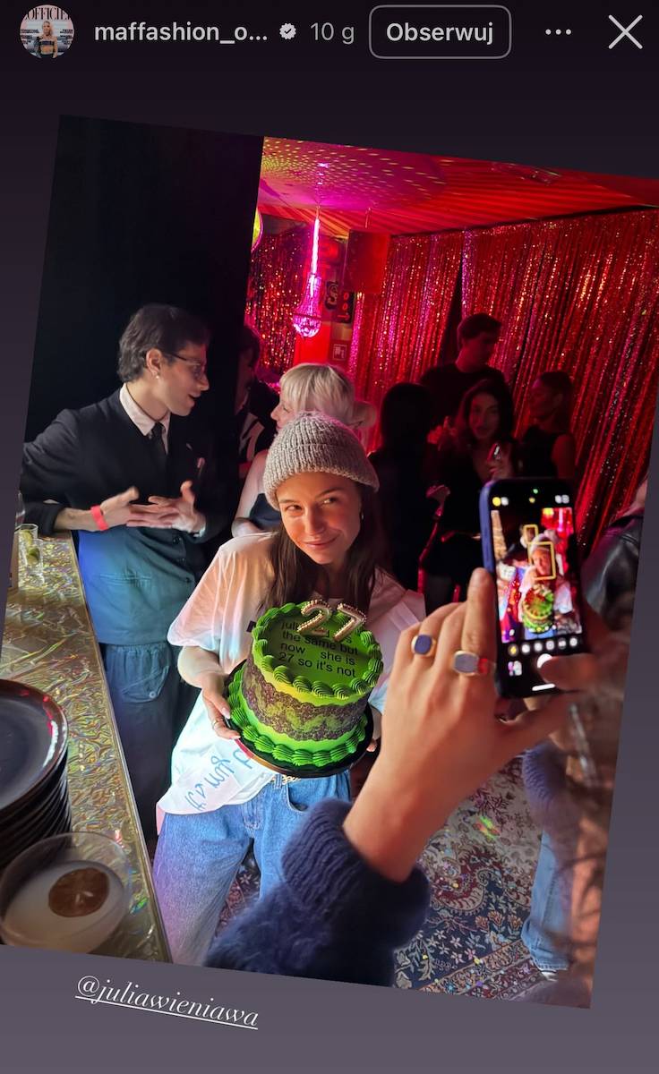 Tak Julia Wieniawa świętowała 27. urodziny , fot. Instagram