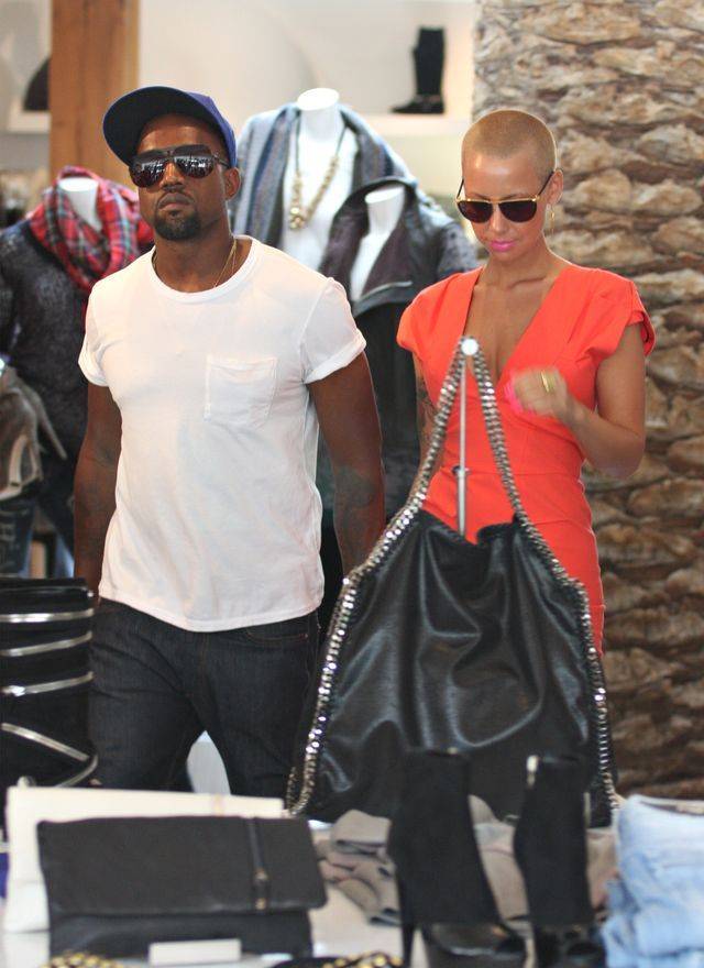 Kanye West w czasach, gdy spotykał się z Amber Rose