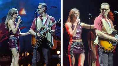 Natalia Szroeder i Mrozu wystąpili razem na stadionie w Krakowie. Fani: “Mrozu, jak patrzy na Natalię…”