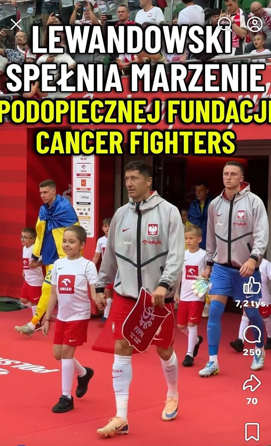 Robert Lewandowski i Maja Mecan/Facebook/ TVP Sport