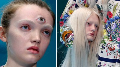 SZOKUJĄCY pokaz Gucci – modelki niosły SWOJE GŁOWY, inne miały troje oczu