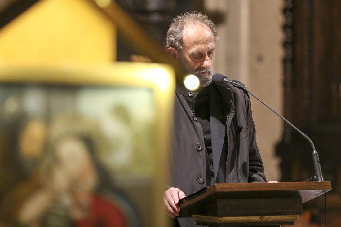 Andrzej Róg na mszy