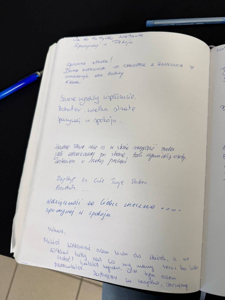 Tylko u nas! Niezwykłe słowa w księdze kondolencyjnej dla posła Litewki. Zajrzeliśmy do środka. Serce pęka…