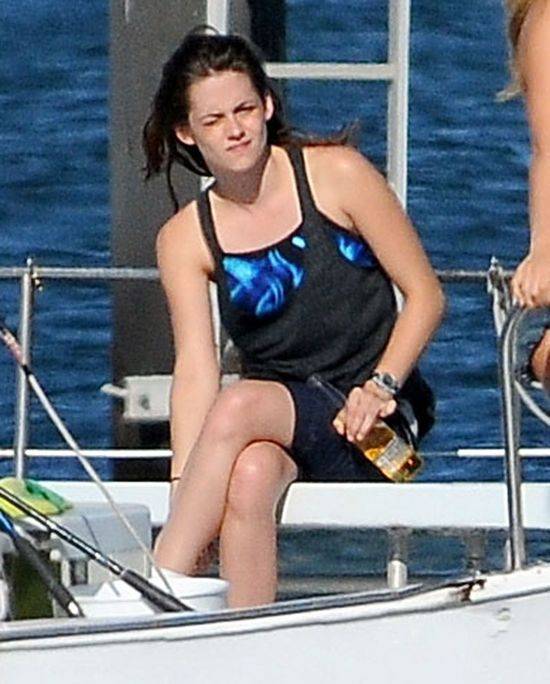 Kristen Stewart na rybach