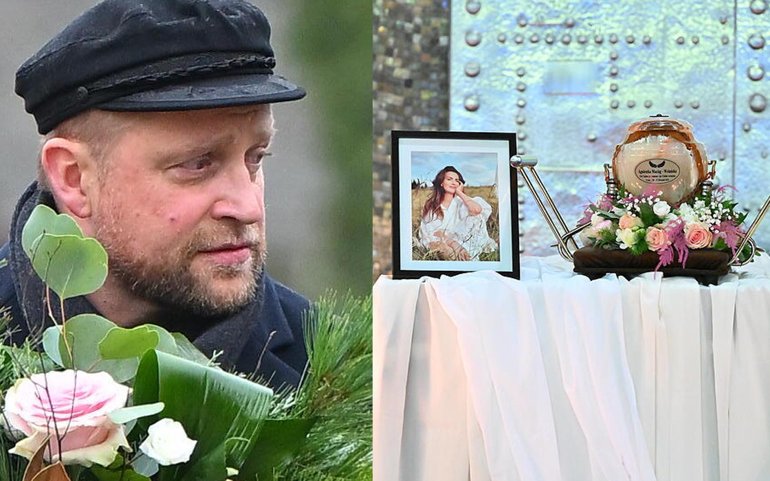 Piotr Adamczyk złamał prośbę rodziny na pogrzebie Agnieszki Maciąg. Wszyscy patrzyli na to, co zrobił