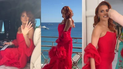Natasza Urbańska olśniewa w Cannes! W czerwonej kreacji wyglądała jak hollywoodzka gwiazda