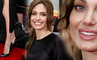 Angelina Jolie świeci nogą (FOTO)