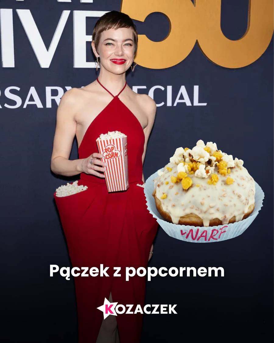Emma Watson jak pączek z popcornem