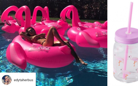 Flamingi rządzą i są WSZĘDZIE. W Biedronce będą wyspy – flamingi na basen