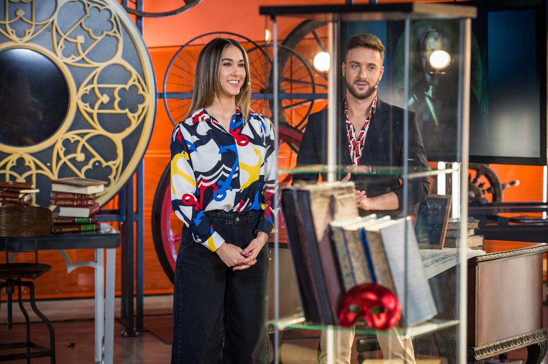 Ida Nowakowska i Aleksander Sikora prowadzącymi "Repetytorium Maturzysty". 