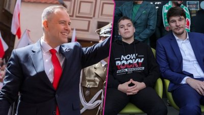 Karol Nawrocki z synami na meczu Lechii Gdańsk. Do sieci trafiło prywatne zdjęcie (FOTO)