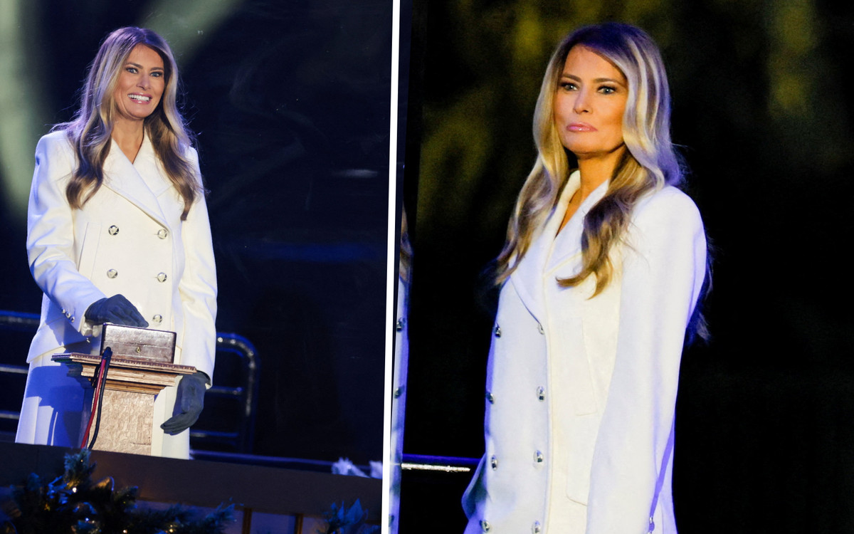 Melania Trump w stylowym białym płaszczu. Wszystkie spojrzenia na nią. Klasa!