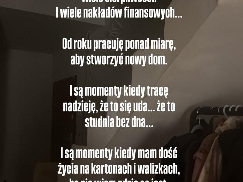 Agnieszka Kaczorowska o remoncie domu, fot. Instagram