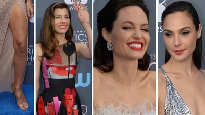 Rozbawiona Jolie i fikającą nóżka Heidi Klum – gwiazdy na Critics’ Choice Awards