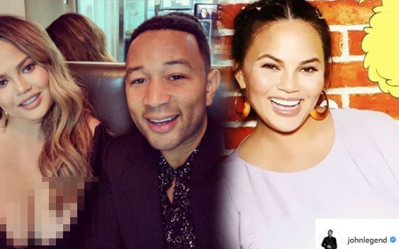 Chrissy Teigen na 1. randce po urodzeniu synka. Ale BIUST!