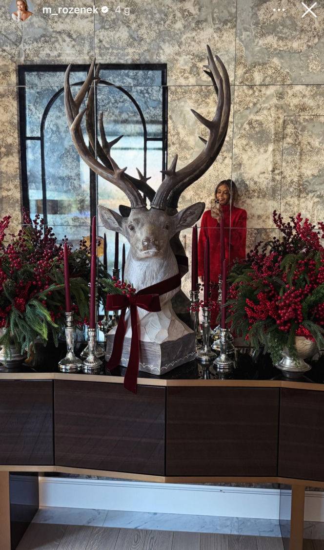 Domy gwiazd na święta/ Instagram/ m_rozenek