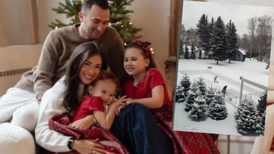 Klaudia Halejcio urządziła prywatne lodowisko dla córek. Przed domem kolejny luksus