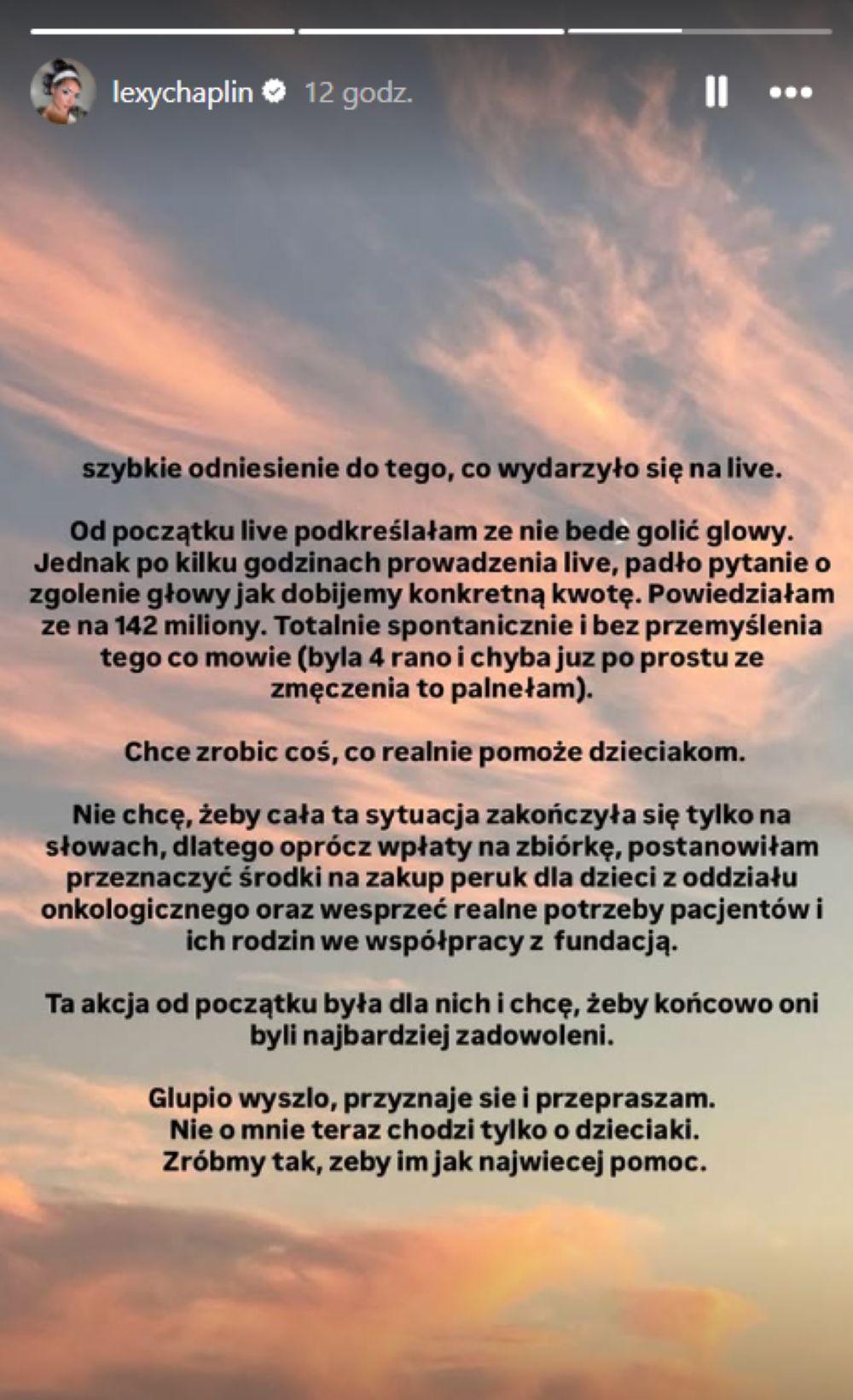 Lexy Chaplin/ fot. Instagram