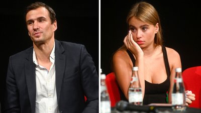 Oliwia Bieniuk, Jarosław Bieniuk i mama Anny Przybylskiej na Festiwalu Filmowym w Gdyni