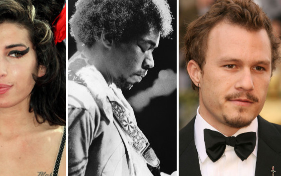 Oni odeszli w młodym wieku w wyniku przedawkowania lub samobójstwa