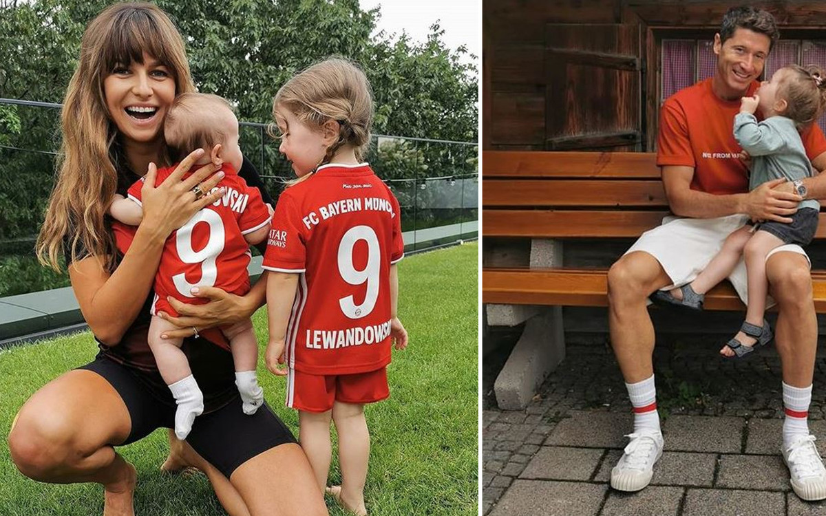 Klara Lewandowska KIBICUJE Robertowi podczas treningu. Ogląda jak oczarowana